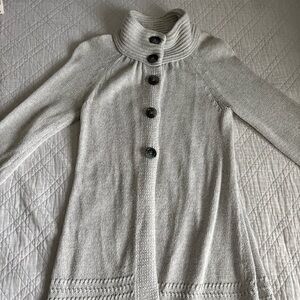 Old Navy Women's Gray Button-Up Sweater